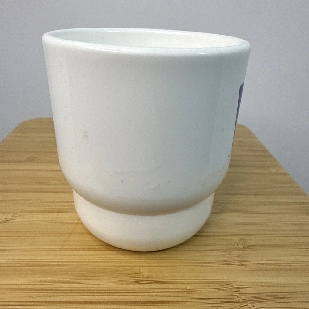 Tupperware Coffee Mug Cup BEST DAD White‎ W/ Handle 2224 VTG 90s Retro
